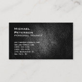 超厚皮革効果フィットネス名刺 名刺 (裏面)
