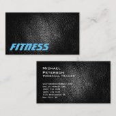 超厚皮革効果フィットネス名刺 名刺 (正面/裏面)