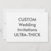 超厚360ポンド7 x 5インチ結婚式招待状 招待状 (正面)