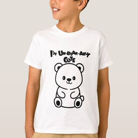 超可愛いくまさん Tシャツ (正面)