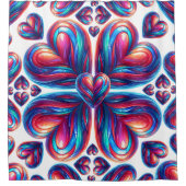 超塑性ハート シャワーカーテン (正面)