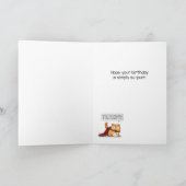 超大国おもしろいの可愛い猫誕生日 カード (内部)