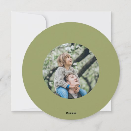 超大国スーパーパパ |父の日のホリデーカード シーズンカード (裏面)