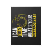 超大国フォトグラファーのカメラをフリーズ ノートパッド (回転)