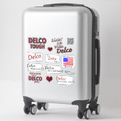 超大型14インチx 14インチカットカスタムビニールステッカー シール (スーツケース)