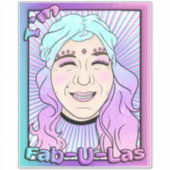 超大型14インチx 14インチカットカスタムビニールステッカー シール (正面)