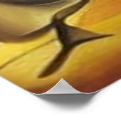 超実モダン抽象芸術チェスボコンテンポラリーード ポスター (角)