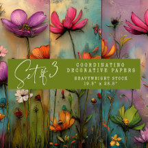 超実鮮やかフローラ装飾紙セット