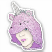 超小型3" x 3"カットカスタムビニールシール シール (正面)