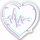 超小型3" x 3"カットカスタムビニールシール シール (正面)