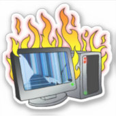 超小型3" x 3"カットカスタムビニールシール シール (正面)