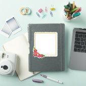 超小型3" x 3"カットカスタムビニールステッカー シール (iPadカバー)