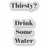 超小型3" x 3"カットカスタムビニールステッカー シール (正面)