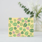 超少女の葉柄 ポストカード (スタンド正面)