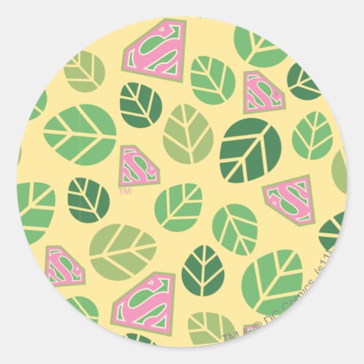 超少女の葉柄 ラウンドシール (正面)