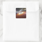 超巨大ブラックホールのイラストレーション スクエアシール (バッグ)