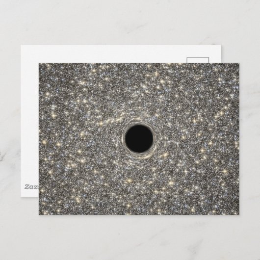 超巨大ブラックホールは銀河系の真ん中にある。 ポストカード (正面/裏面)