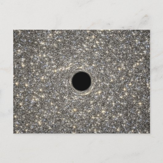 超巨大ブラックホールは銀河系の真ん中にある。 ポストカード (正面)
