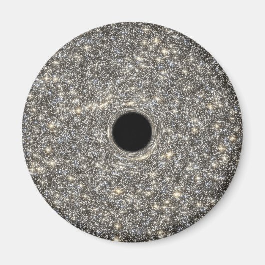 超巨大ブラックホールは銀河系の真ん中にある。 マグネット (正面)