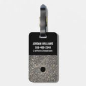 超巨大ブラックホールは銀河系の真ん中にある。 ラゲッジタグ (裏面縦)