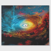 超巨大ブラックホールイラストレーション ラッピングペーパー (フラット)