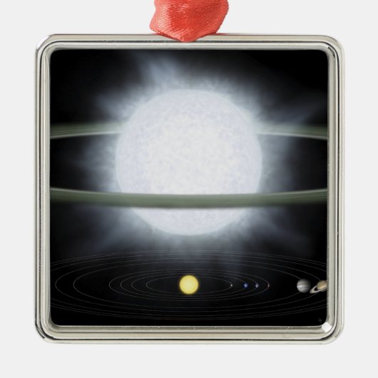 超巨星の大きさの比較 メタルオーナメント (正面)