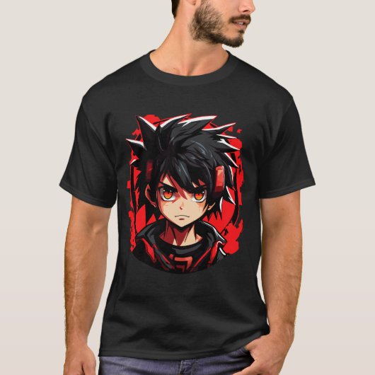 超常のギア アニメ少年 Tシャツ (正面)