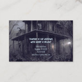 超常捜査員エリーハ幽霊のよく出るウス 名刺 (裏面)