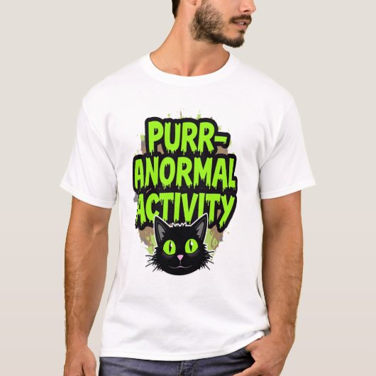 超常現象ねこ Tシャツ (正面)