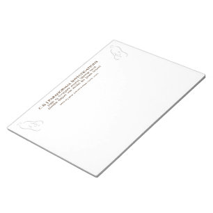 超常現象の調査員と幽霊ロゴ ノートパッド