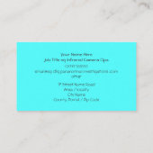 超常現象の調査員と幽霊ロゴ 名刺 (裏面)