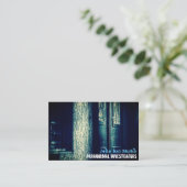 超常現象の調査員の不気味なキャビン 名刺 (スタンド正面)