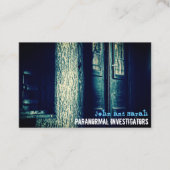 超常現象の調査員の不気味なキャビン 名刺 (正面)