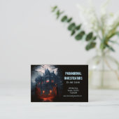 超常現象の調査員の不気味なマンシ幽霊のよく出るョン 名刺 (スタンド正面)