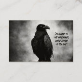 超常現象の調査員の不気味な嵐 名刺 (裏面)