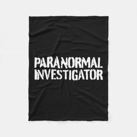 超常現象の調査者超常現象狩り幽霊 フリースブランケット (正面)