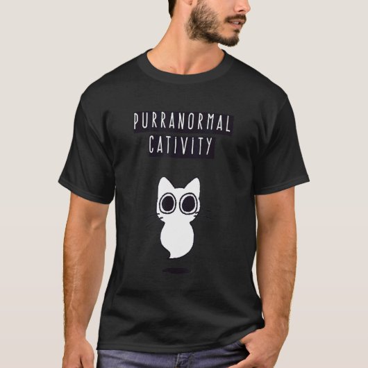 超常現象ネコ Tシャツ (正面)