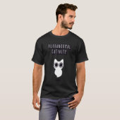 超常現象ネコ Tシャツ (正面フル)