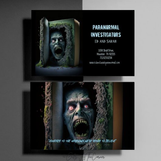 超常現象幽霊のよく出る捜査者恐怖本 名刺