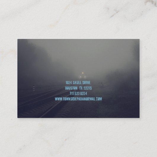 超常現象調査員レールシーンの名刺 名刺 (裏面)