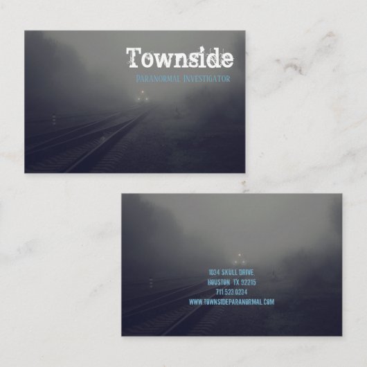 超常現象調査員レールシーンの名刺 名刺 (正面/裏面)