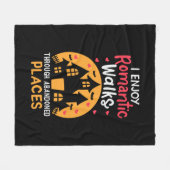 超常現象調査員幽霊狩り フリースブランケット (正面(横))