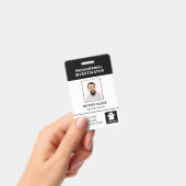 超常現象調査員 QRコード 名札 写真 ID バッジ (手持ち)