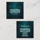 超常現象調査団ダークフォレスト スクエア名刺 (正面/裏面)