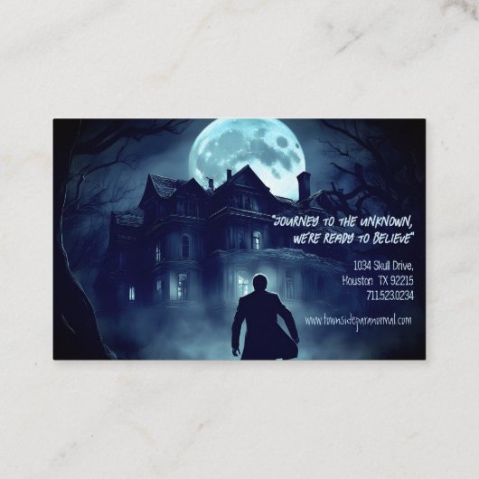 超常現象調査団マンシ幽霊のよく出るョンフルムーン 名刺 (裏面)
