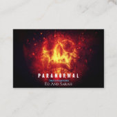 超常現象調査士燃焼スカル 名刺 (正面)