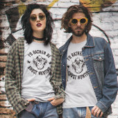 超常現象Iむしろ幽霊狩りの男性の女性になる Tシャツ