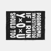 超常的なもし捜査官走私もGh フリースブランケット (正面(横))