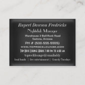 超常的な外国のVibe 名刺 (裏面)