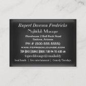 超常的な外国のVibe 名刺 (裏面)